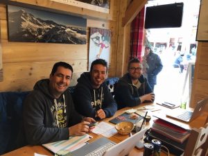 Réunion au Arcs - Tristan, Manu et Sylvain